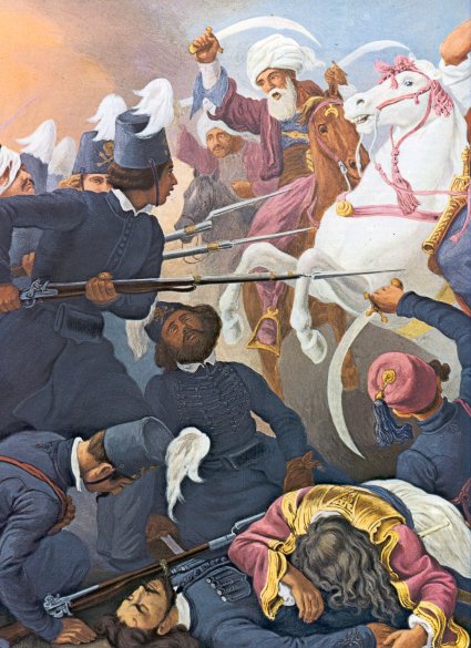 The Sacred Band at the Battle of Dragashani.