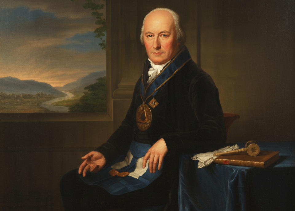 A portrait of Friedrich Ludwig Schröder, the renowned German actor and founder of the Schröder Rite.