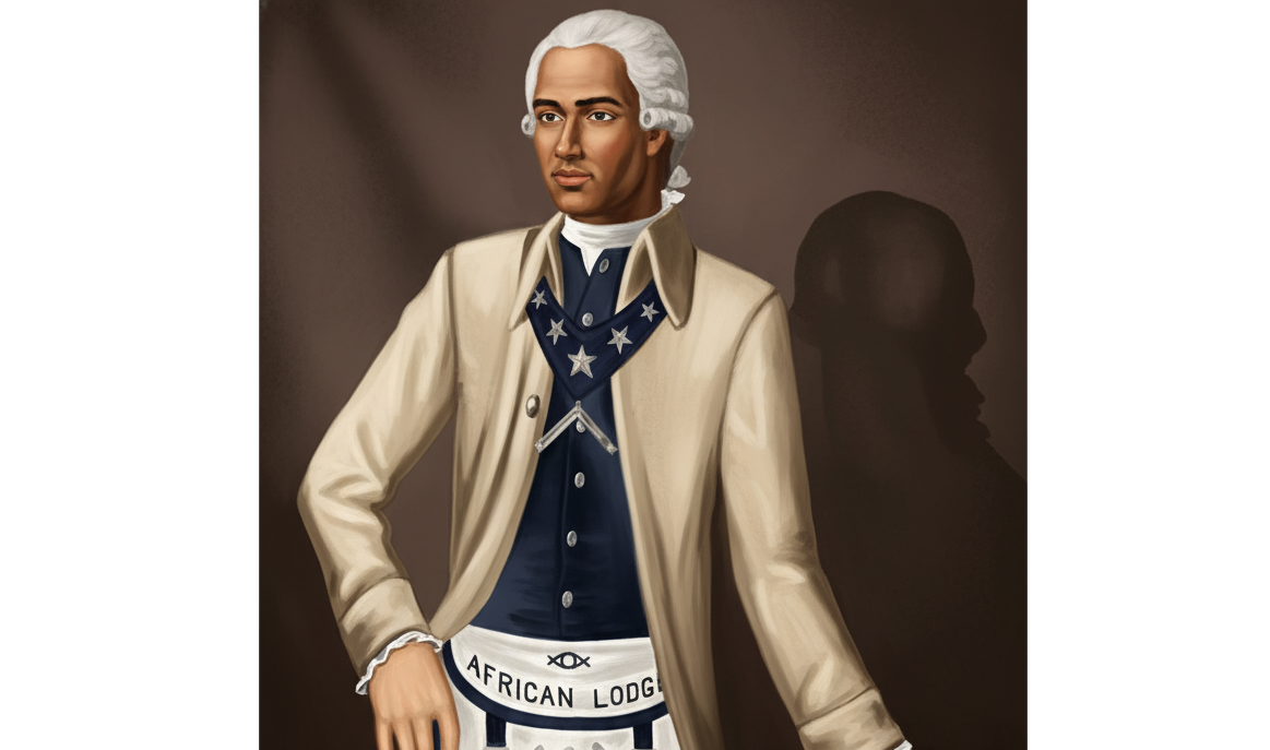 A portrait of Prince Hall, the founder of African Lodge No. 459 and the father of Black Free-Masonry in America.
